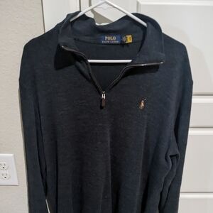 Polo Ralph Lauren Quarter Zip grey size medium